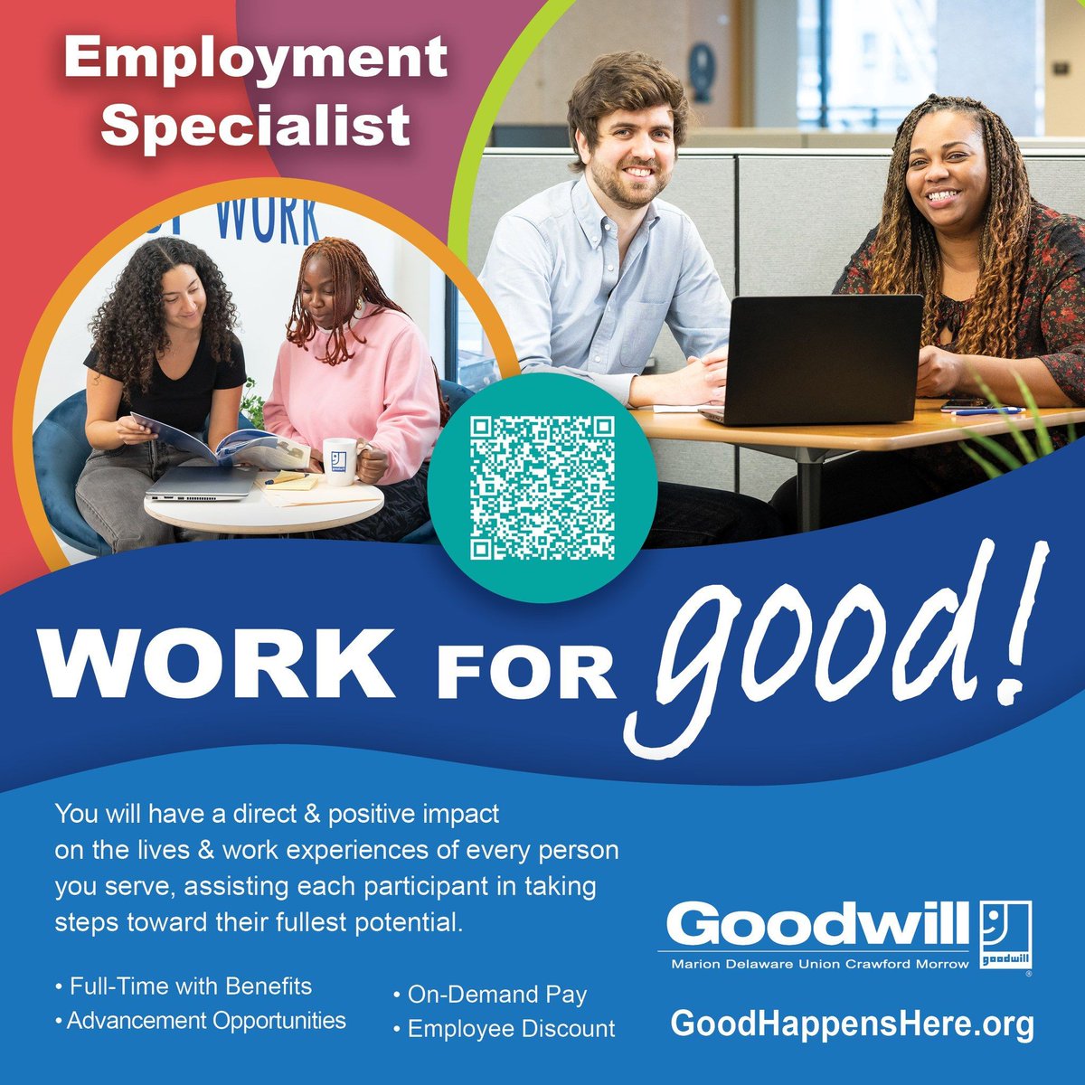MarionGoodwill's tweet photo. New Year - New Job! If you are searching for a job opportunity where you can contribute to a greater good, consider joining the Goodwill team! Visit https://t.co/iA6YxlvZ1X for information on our Employment Specialist position. #goodwillstrong https://t.co/yvWZrQDkdm