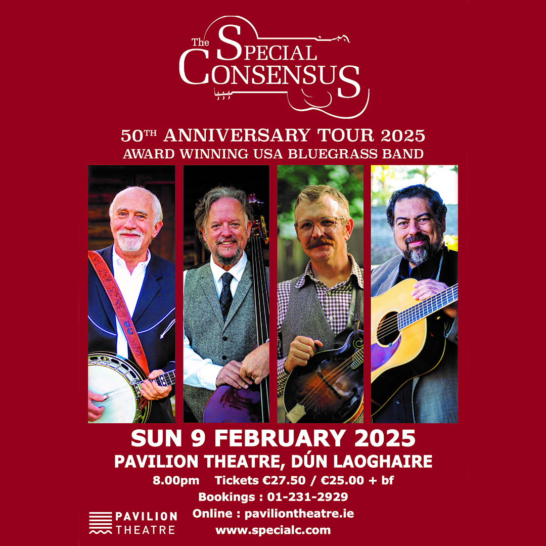 Pavilion Theatre (@paviliontheatre) on Twitter photo Just two weeks until Special Consensus return to Dún Laoghaire!
Two-time Grammy nominees & six-time IBMA winners, Special Consensus is a bluegrass band with a repertoire that incorporates both traditional &contemporary sounds
9 Feb | 🎟️ tinyurl.com/SpecialConsens…
<a href="/oldflattopmusic/">Nigel Martyn</a> Just two weeks until Special Consensus return to Dún Laoghaire!
Two-time Grammy nominees & six-time IBMA winners, Special Consensus is a bluegrass band with a repertoire that incorporates both traditional &contemporary sounds
9 Feb | 🎟️ tinyurl.com/SpecialConsens…
<a href="/oldflattopmusic/">Nigel Martyn</a>