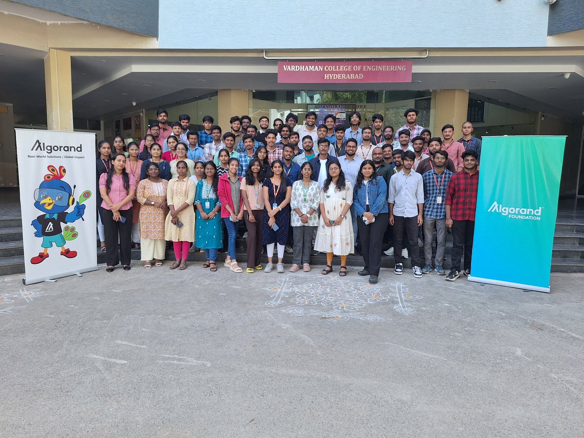 lasyac07's tweet photo. Just finished an amazing 2-day bootcamp! Learned about blockchain tech—consensus mechanisms, smart contracts—and created simple DApps (calculator &amp; voting app). Fired up for more Web3 experiments! 🌐
@Algo_Bharat @algodevs @AlgoFoundation #AlgoCampHyd https://t.co/3xWzJ2L9dd