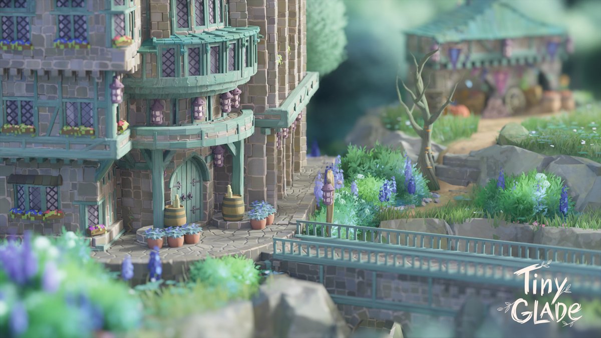 Shaadowbear's tweet photo. Daily Theme: Vampire Hotel (cozy version)
#TinyGlade
#TinyDaily https://t.co/kX15Kus5bE