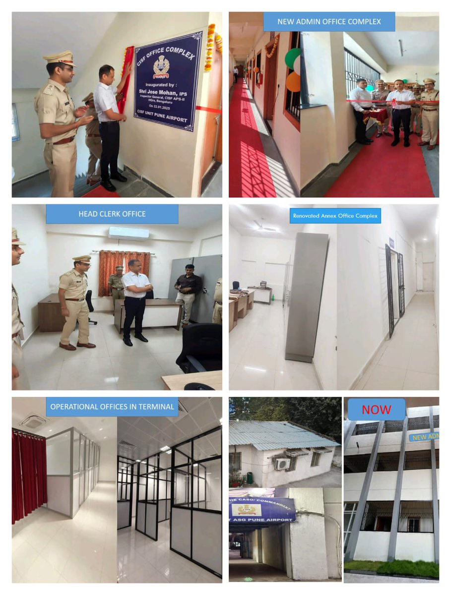 CISFHQrs's tweet image. Strength in infrastructure, resilience in Security

New Admin Office Complex and Operational Offices, inaugurated at CISF Unit ASG Pune. 

A big step to enhance infrastructural support &amp;amp; operational capabilities of the Force. 

#InfrastructureDevelopment #CommitmentToExcellence