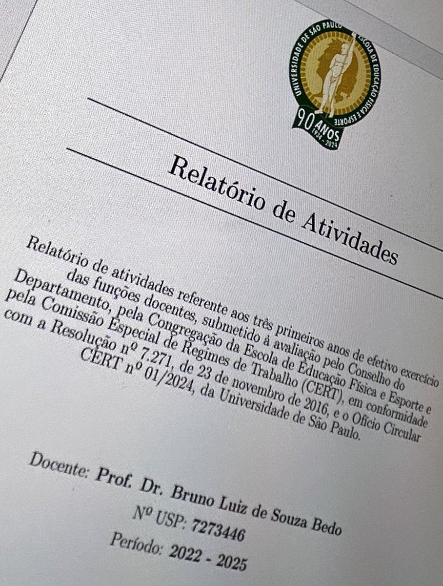 Bruno Bedo (@brunobedo) on Twitter photo I’ve just completed my three-year career report at the <a href="/usponline/">USP - Universidade de São Paulo</a>. This reflection on challenges and accomplishments was rewarding, and I thank my colleagues for their support. I look forward to new challenges and hope the board enjoys the report! I’ve just completed my three-year career report at the <a href="/usponline/">USP - Universidade de São Paulo</a>. This reflection on challenges and accomplishments was rewarding, and I thank my colleagues for their support. I look forward to new challenges and hope the board enjoys the report!