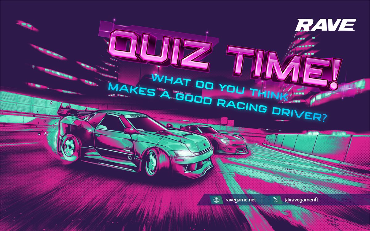 Yo yo yo, Ravers!🏎🏁

Share your thoughts with us! Comment below with your answer👇

#Rave #Web3Game