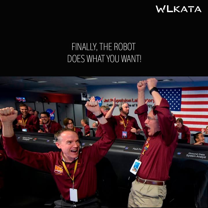 WlkataM's tweet image. When you’ve spent hours programming your robot, and it finally does exactly what you want... 🎉 The feeling of victory is REAL!
#RobotSuccess #ProgrammingWin #RobotLife #CodingSuccess #EducationalRobotics #RoboticArm #DesktopRobot