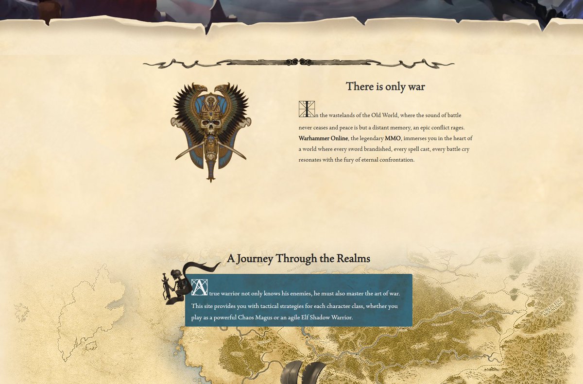TromaFR's tweet photo. La sortie de mon portail de guides Warhammer Online approche :)

Il contiendra :

1) Guide premier pas
2) Guide d'optimisation du jeu
3) Guide leveling
4) Guides de classe optis

Tout est fait main et j'ai payé des illustrateurs pour sa charte graphique inspirée de Old World 🔥 https://t.co/uggmtIRY8o