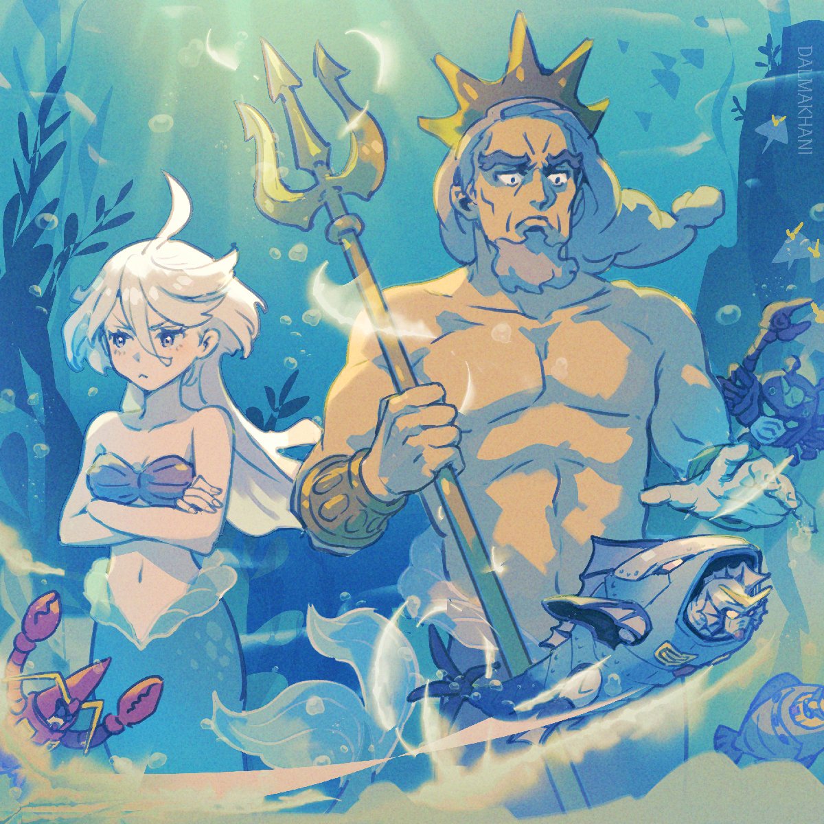 🧜The Little Mermaid: Miomio's Tale 1
家出を考えている娘とダブスタクソ親父💔
#水星の魔女 #G_Witch