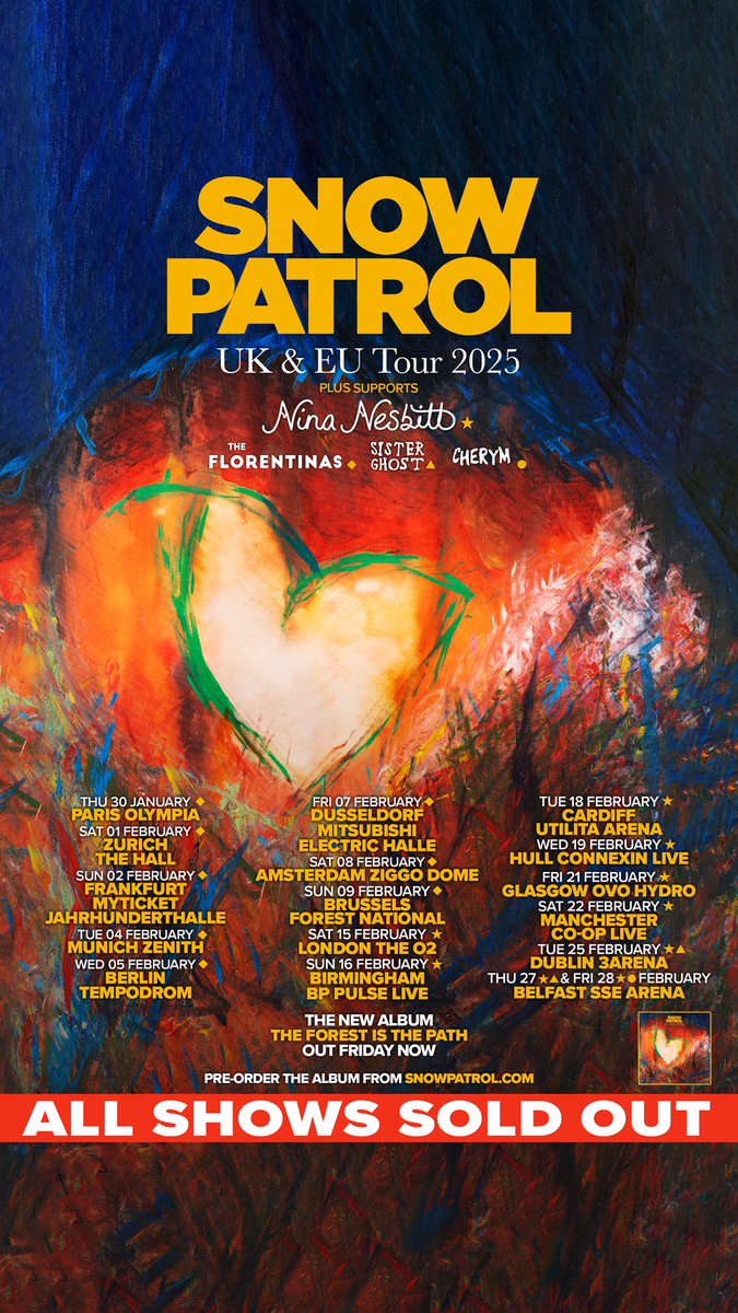 CHERYM (@cherymofficial) on Twitter photo hiiii we will be opening for theee <a href="/snowpatrol/">Snow Patrol</a> at their sold out show at the SSE ARENA ON THE 28TH OF FEBRUARY????!! This is acc like a dream come true to us we’ve been dreaming about playing this place from we were wee!!!!!! WE ARE SO BUZZED WHO ARE WE SEEING THERE AAAAAAAAASHS hiiii we will be opening for theee <a href="/snowpatrol/">Snow Patrol</a> at their sold out show at the SSE ARENA ON THE 28TH OF FEBRUARY????!! This is acc like a dream come true to us we’ve been dreaming about playing this place from we were wee!!!!!! WE ARE SO BUZZED WHO ARE WE SEEING THERE AAAAAAAAASHS