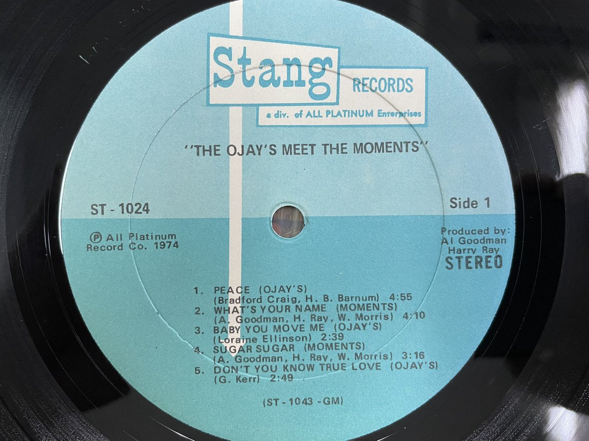 THE O'JAYS MEET THE MOMENTS （ STANG / ST1024 / シュリンク付 / '74