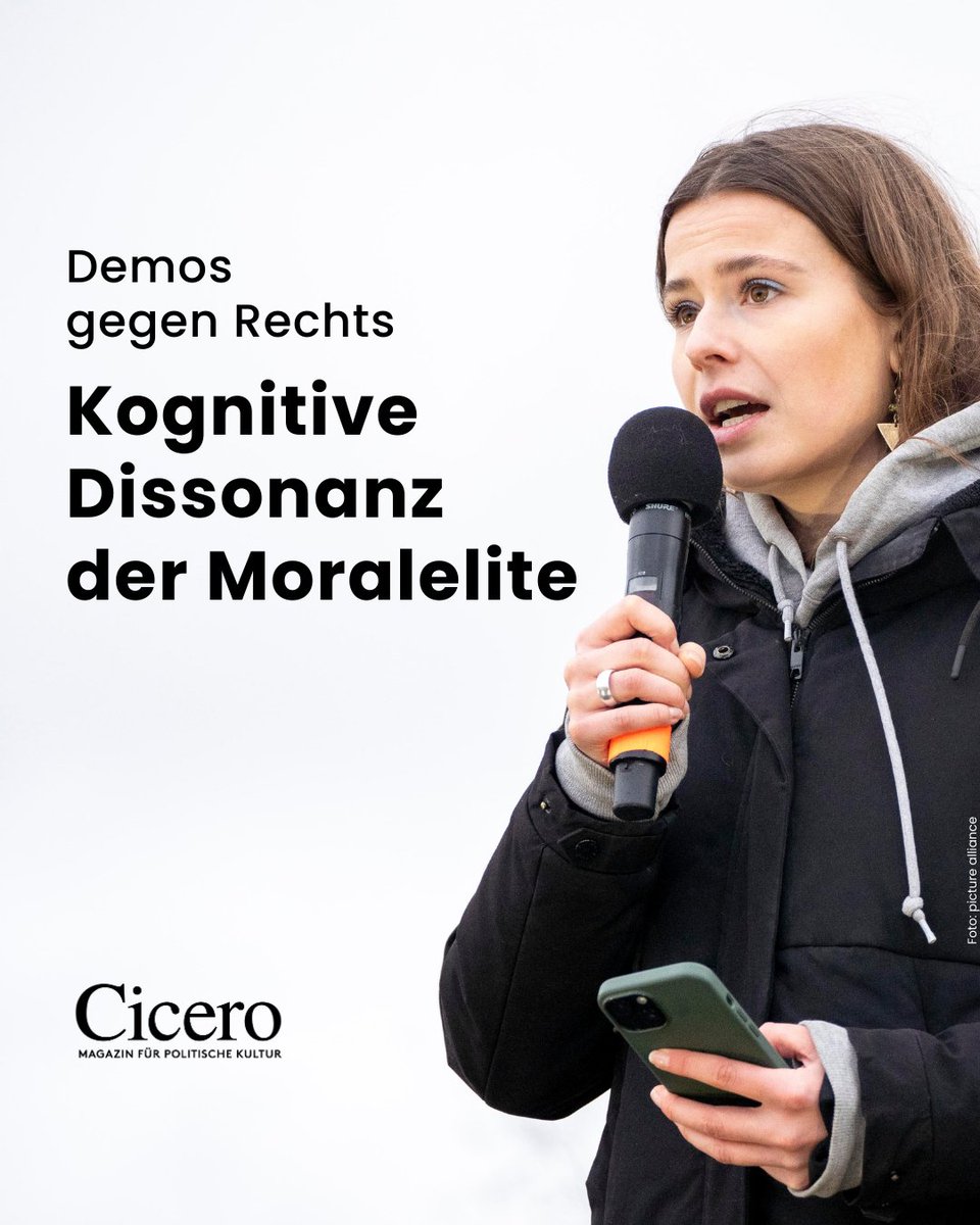 cicero_online's tweet photo. Ein seltsamer Reflex: Kaum wird ein Verbrechen durch eine Person mit Migrationshintergrund verübt, rufen einschlägige Organisationen zu #DemosGegenRechts auf. Ein klassischer Fall der Verarbeitung kognitiver Dissonanzen. #Aschaffenburg 

Artikel lesen: https://t.co/oOPGjkYrJB. https://t.co/DFM2BrlX8v