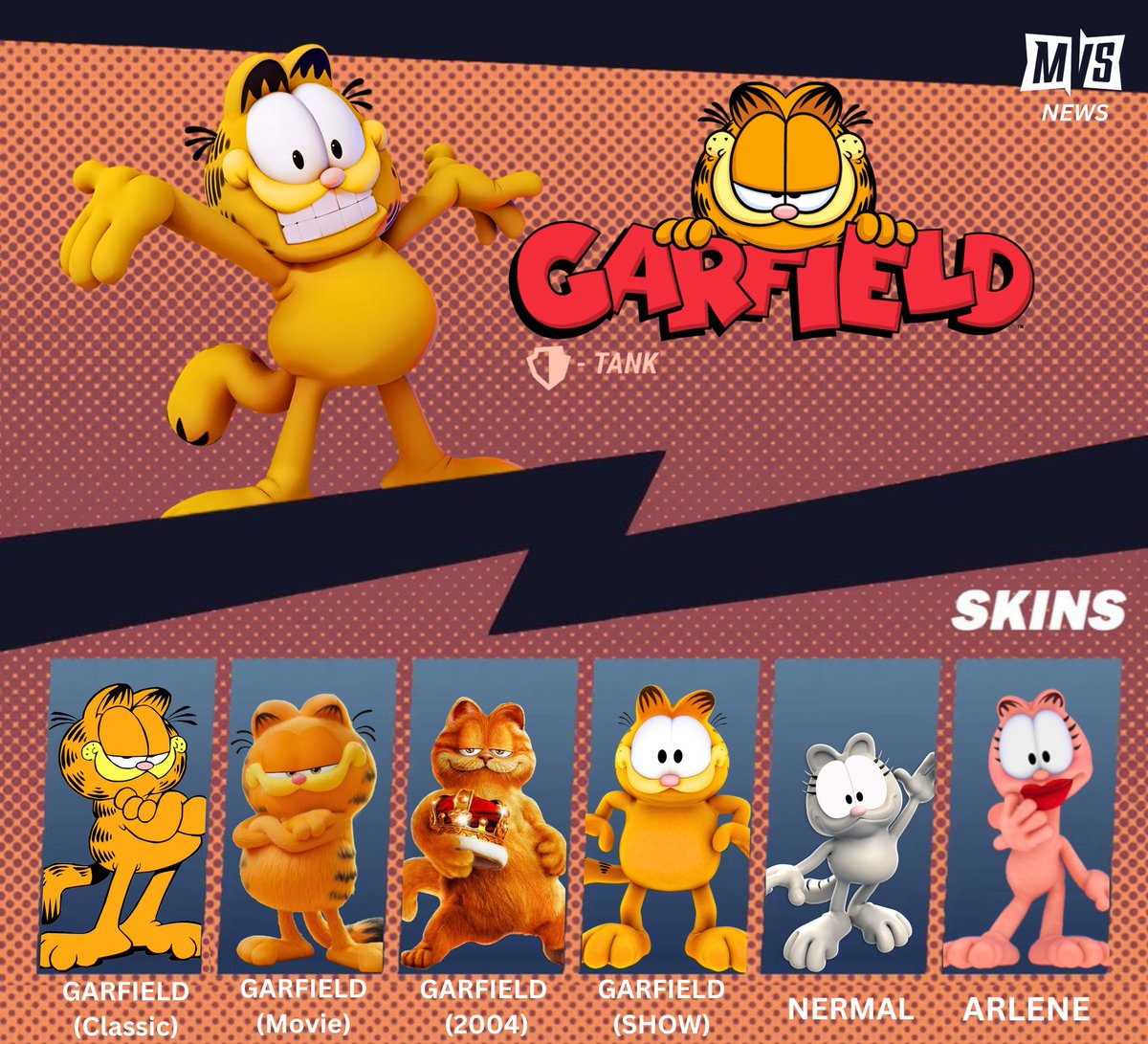 GARFIELD Concept For MultiVersus | #garfield #nickelodeon #Paramount #multiversus #gaming