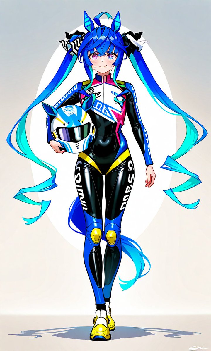 kisaragi9a's tweet photo. 成長してレーサーで第一線で活躍している頃のツインターボ 
舞台はターフからフォーミュラ1へ

#ウマ娘　#ツインターボ https://t.co/vMlWSpuyLi