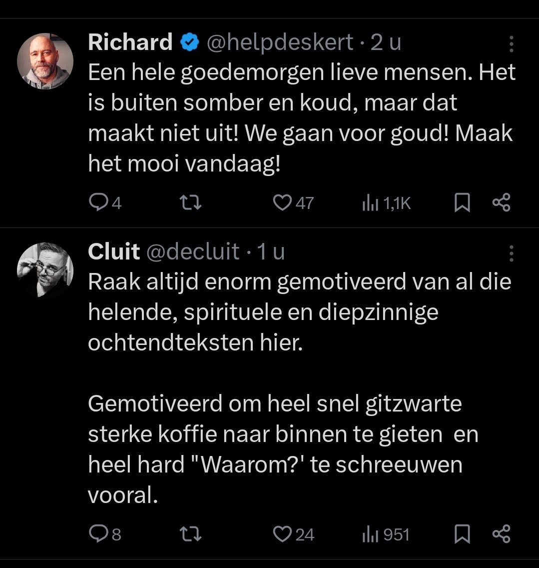 Deze twee onder elkaar, heerlijk!