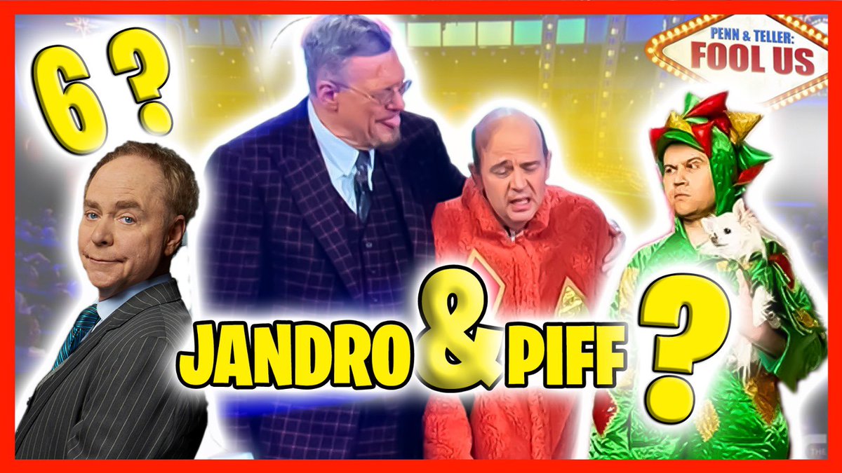 Jandro (@jandro) on Twitter photo Mi SEXTO intento de FOOL US.
Me llamó <a href="/thepiff/">Piff the Magic Dragon</a> para hacerle una visita sorpresa a <a href="/pennjillette/">Penn Jillette</a> and <a href="/MrTeller/">Teller</a> y n Las Vegas
youtu.be/NpBJ7rlxtXc?si… Mi SEXTO intento de FOOL US.
Me llamó <a href="/thepiff/">Piff the Magic Dragon</a> para hacerle una visita sorpresa a <a href="/pennjillette/">Penn Jillette</a> and <a href="/MrTeller/">Teller</a> y n Las Vegas
youtu.be/NpBJ7rlxtXc?si…