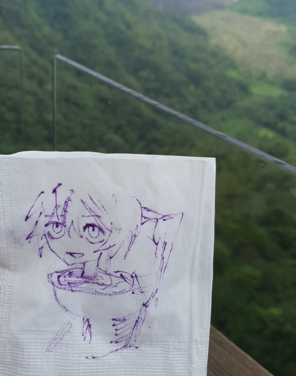 apyrrus's tweet photo. Didn't bring any paper so tissue is the way to go #fanart https://t.co/RpUEYXccbW
