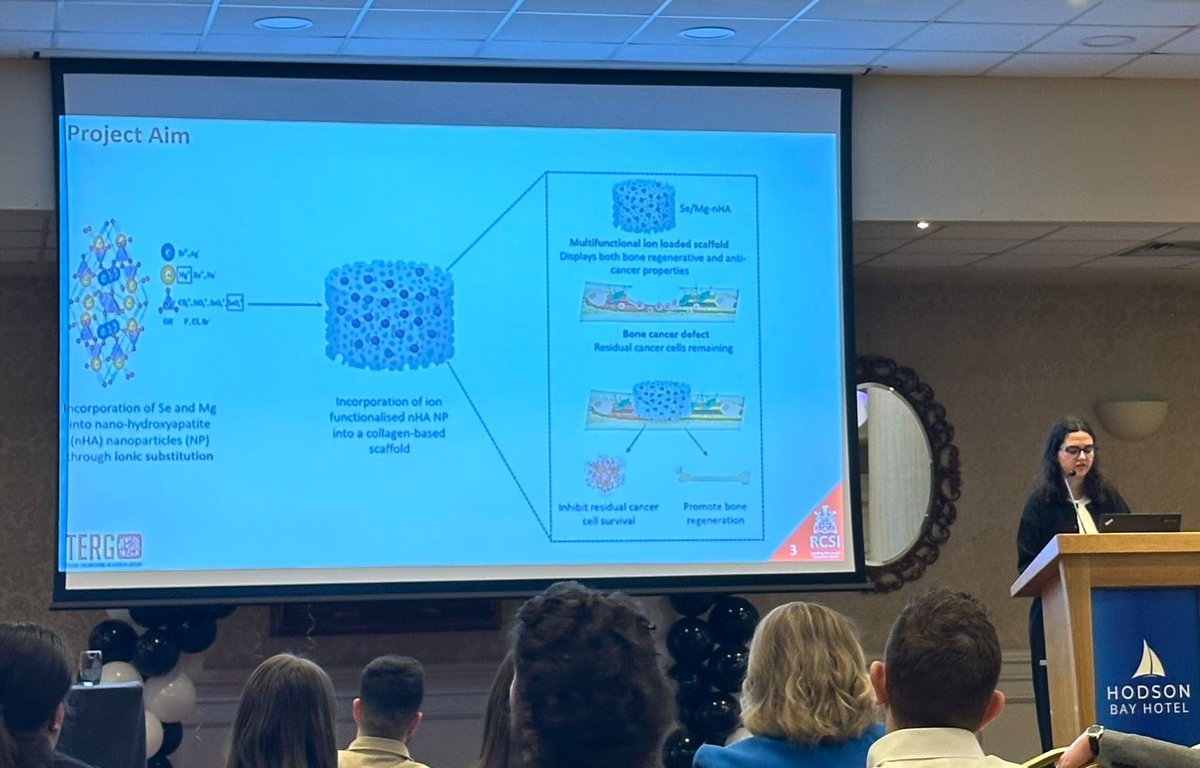 Delighted to be at #Bini2025 presenting my work so far on the development of a multifunctional ion loaded scaffold for bone regeneration and anti-cancer therapy 🦴 <a href="/TissueEngDublin/">RCSI TERG</a> <a href="/bini_irl/">BioEngineering in Ireland</a>