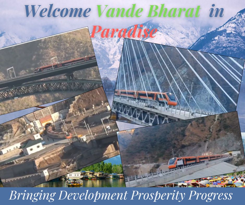 Vande Bharat arrives in Kashmir. Faster travel, stronger economy, and a new era of development for the Valley.
#VandeBharat #Kashmir