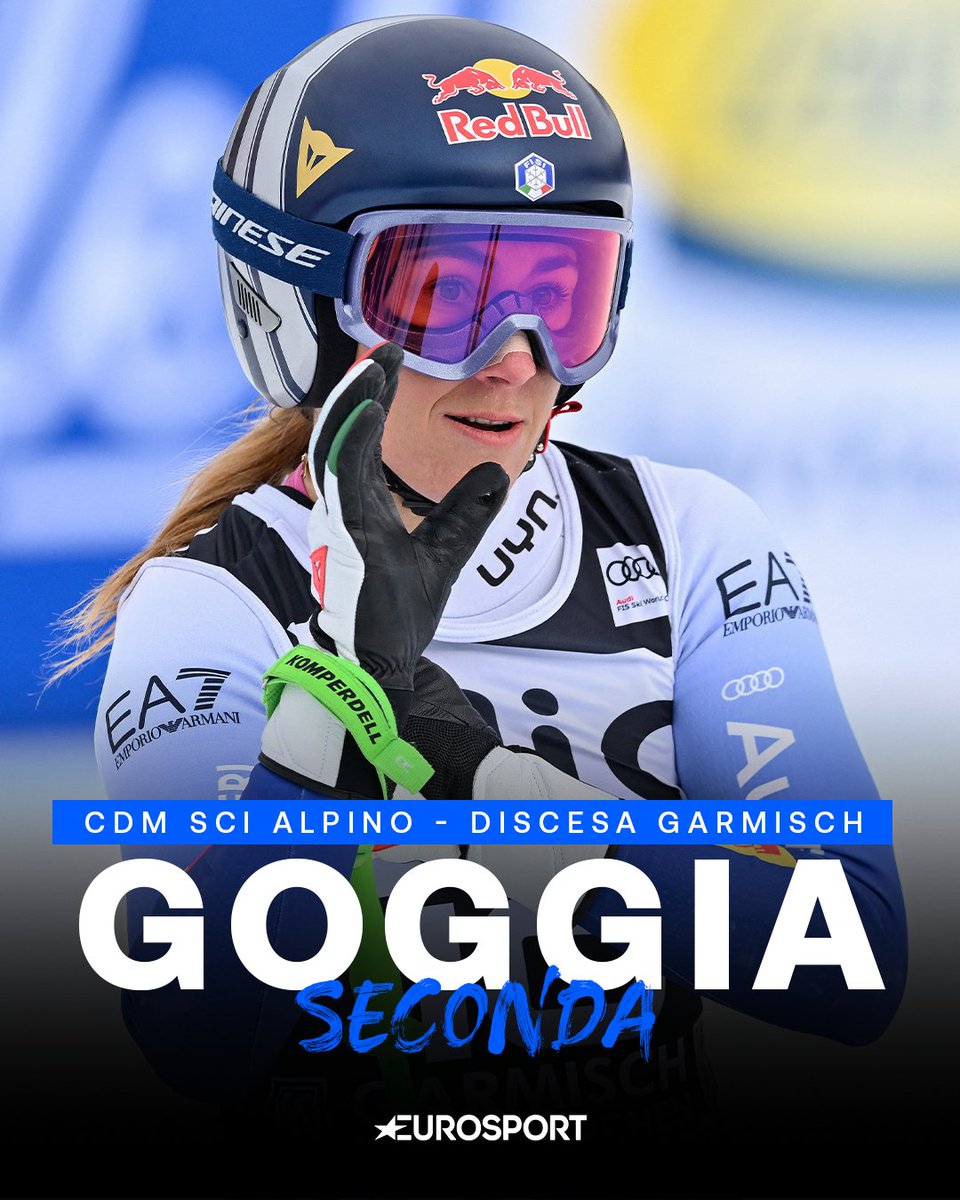 CHE SPLENDIDA DOPPIETTA AZZURRA 💙

Federica Brignone vince la discesa libera di Garmisch migliorando il tempo di Sofia Goggia di un solo centesimo ⛷️🏆🇩🇪

#EurosportSCI #FISAlpine #AlpineSkiing #Garmisch #Brignone #Goggia