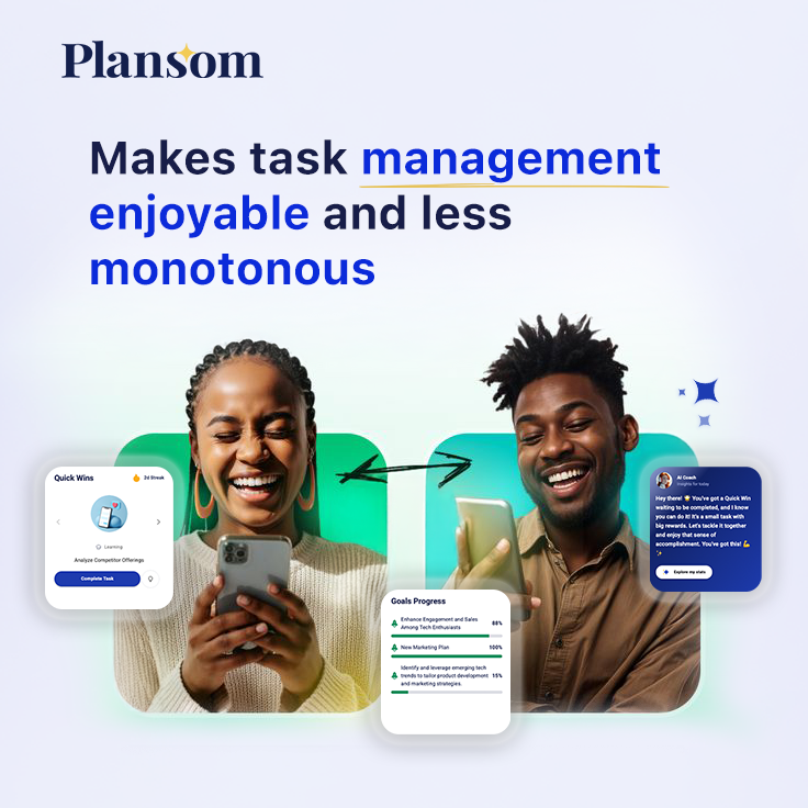Plansomapp's tweet photo. Simplify your workload, amplify your focus, and make productivity feel effortless with Plansom! Say goodbye to monotony and hello to joyful task management. Ready to take control of your day?

#TaskManagementMadeEasy #PlansomAI #Plansom #AIapp #Saas #task #goals #work #app https://t.co/rNrRQ7YPsD