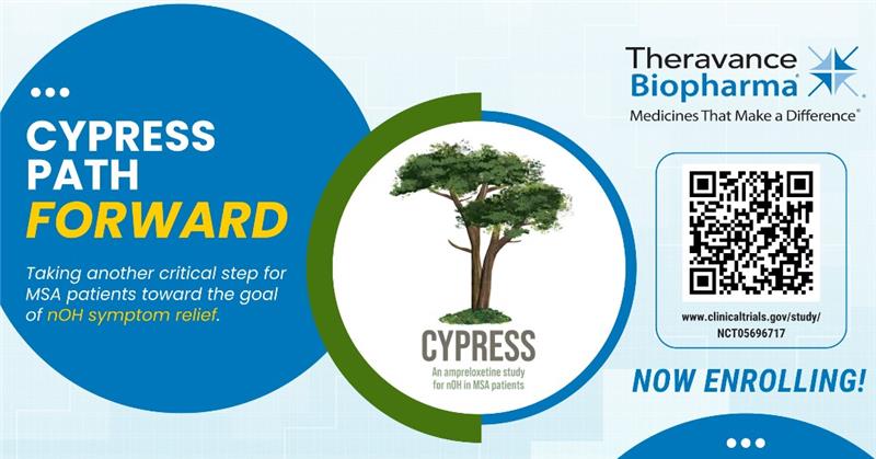 MSAtrust's tweet photo. NOW ENROLLING the Phase 3 CYPRESS clinical trial. 

Have you been diagnosed with MSA and do you experience dizziness symptoms associated with neurogenic orthostatic hypotension (nOH)? If so, you may be eligible to participate. Learn more: https://t.co/HOw9yjfXC6 https://t.co/0QwHBFEyEK