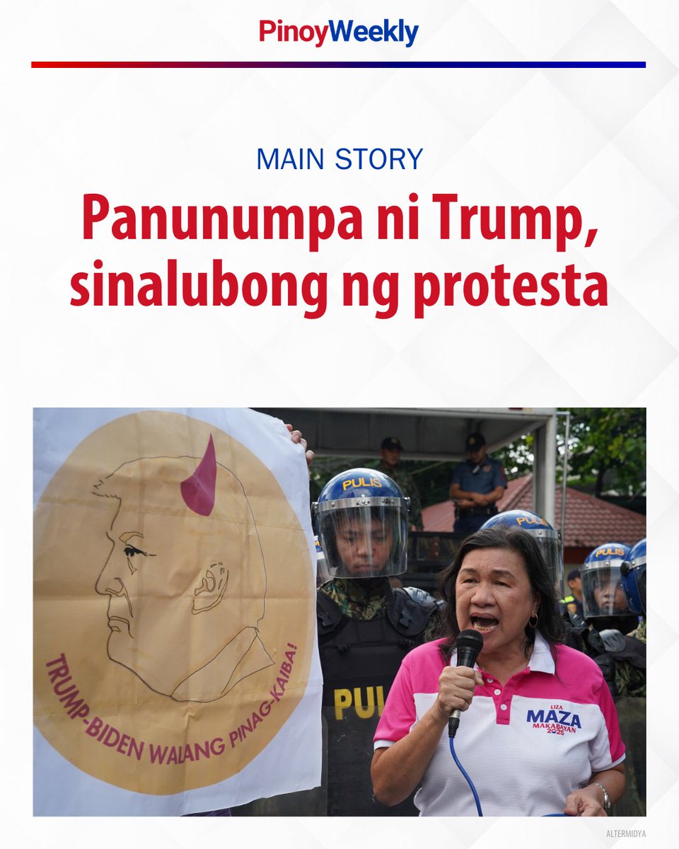 Pormal nang nanumpa si Donald Trump bilang pangulo ng United States (US). Ang unang araw ng pagbabalik niya sa White House, sinalubong ng daan-daang protesta ng mga mamamayan ng US at Pilipinas.

BASAHIN: tinyurl.com/848ekpv4 🔗