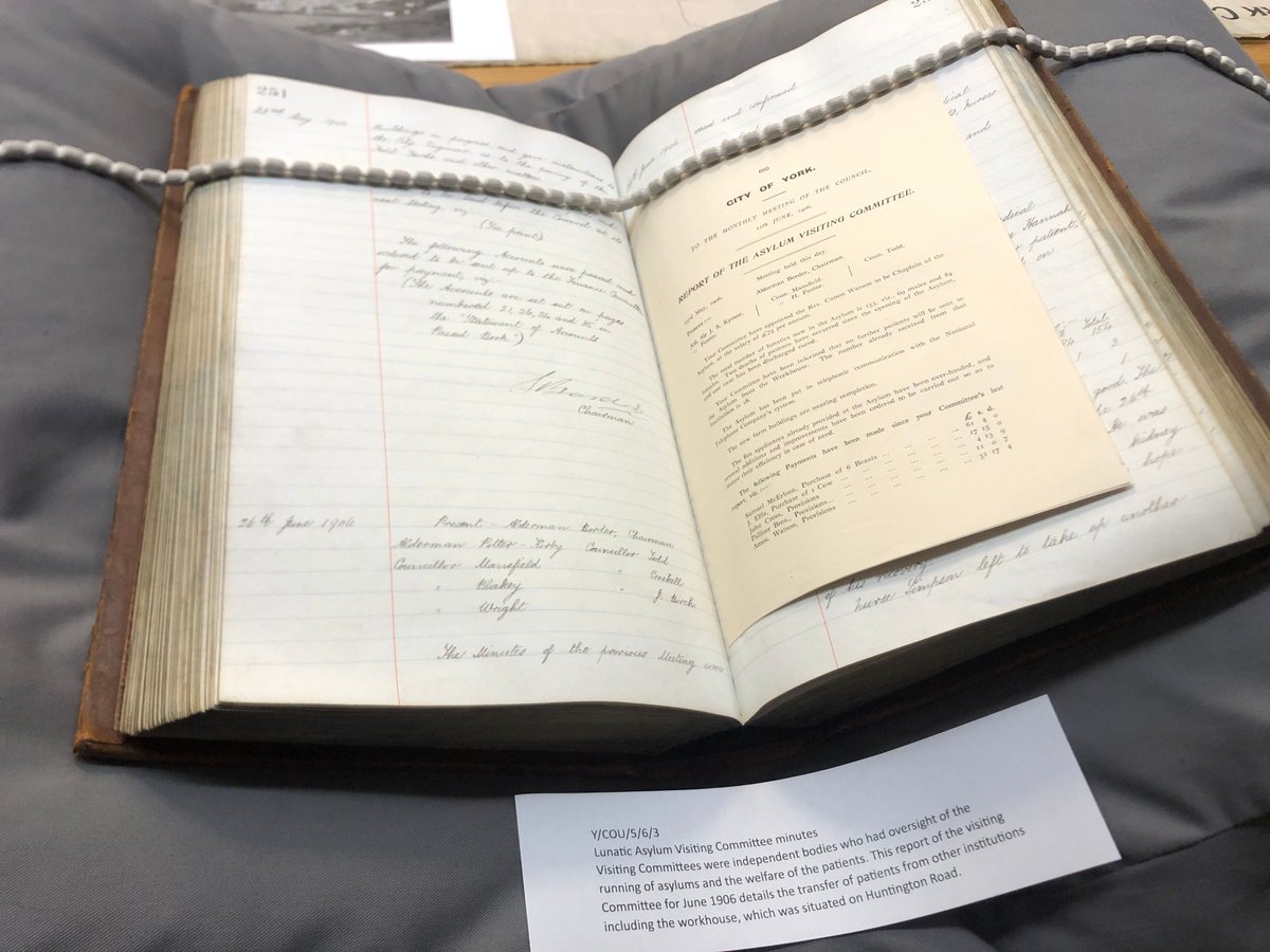 🚨 Our History of Mental Health Care archives exhibition is now open! 

The exhibition focuses on mental health records held here at Explore York Archives which include the archives of York Corporation and the York Poor Law Union.

It's open from 10am-4pm today only.