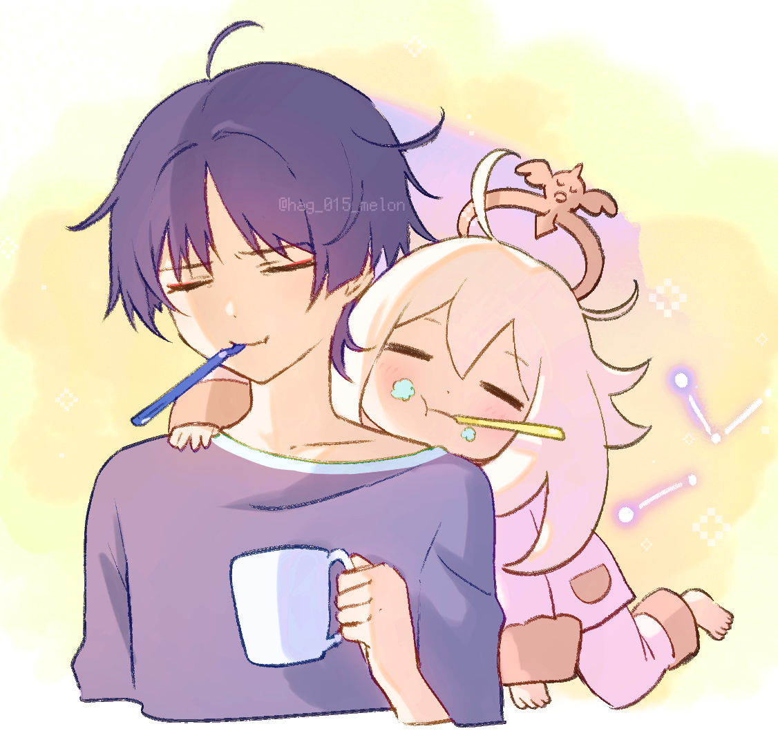 hag_015_melon's tweet image. #原神　放浪者とパイモンのコンビが好き