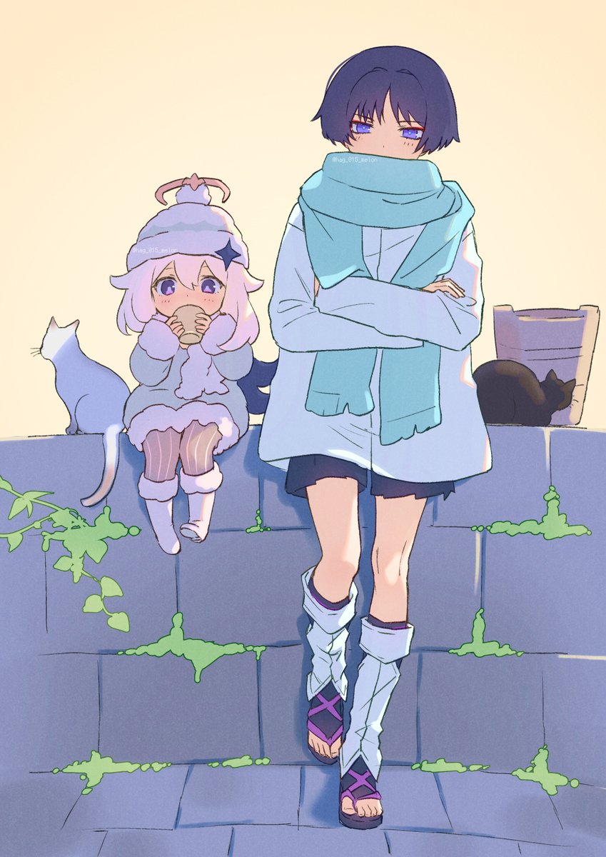 hag_015_melon's tweet image. #原神　放浪者とパイモンのコンビが好き