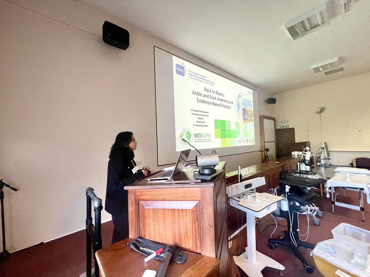 Kuda - theBZARdoctor (@thebzardoctor) on Twitter photo Next up at our #wdrapm2025
Dr Gayatrhri taking us through US guided Ankle block
<a href="/ESRA_Society/">ESRA | European Society of Regional Anaesthesia</a>
<a href="/EKHUFT/">East Kent Hospitals</a> Next up at our #wdrapm2025
Dr Gayatrhri taking us through US guided Ankle block
<a href="/ESRA_Society/">ESRA | European Society of Regional Anaesthesia</a>
<a href="/EKHUFT/">East Kent Hospitals</a>