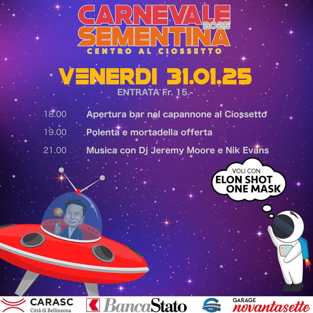 Jeremy_Moore_DJ's tweet photo. Carnevale Sementina 🎭 https://t.co/4KWnnwRGFZ