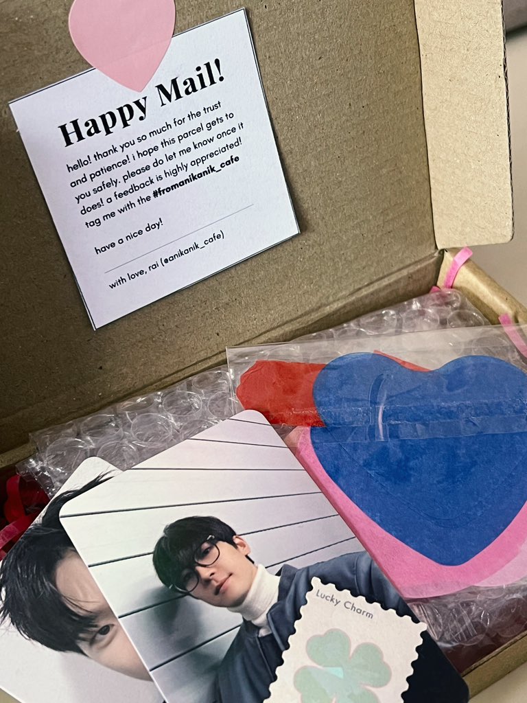 bleuw0o's tweet photo. #denbleus🗯️
happy mail 💌 𐙚 ‧₊˚ ⋅ from:
— @ggyucheolz & @anikanik_cafe 💗
#jongfeedbacks #fromanikanik_cafe https://t.co/ZWDJapbCTN