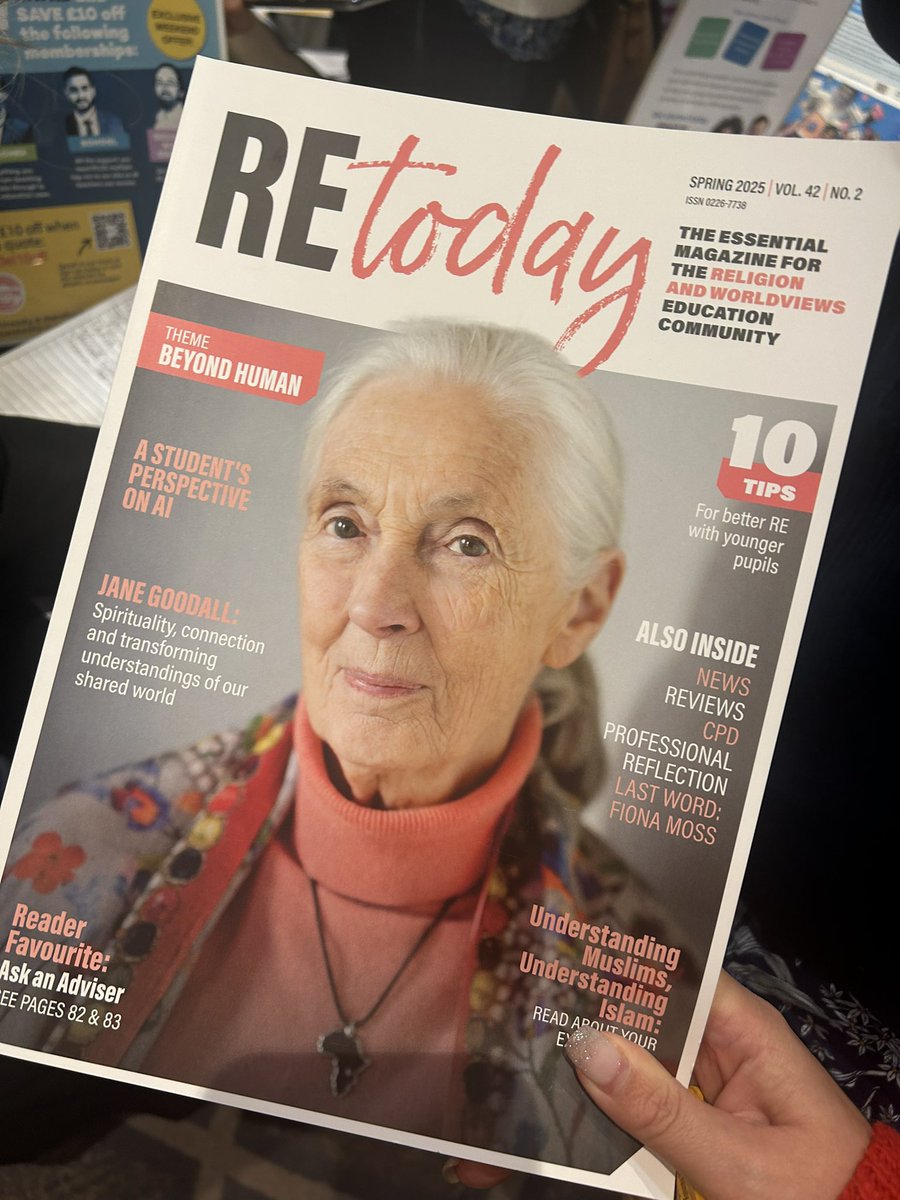 gem_hathaway's tweet photo. Lovely to bump into @SaimaSaleh_RE at #StrictlyRE and finding my students article featured in the spring bulletin (and my own) 👇@NATREupdate @RE_Today @PhilEthics_dept 🚀 https://t.co/Uw9ke03aJZ