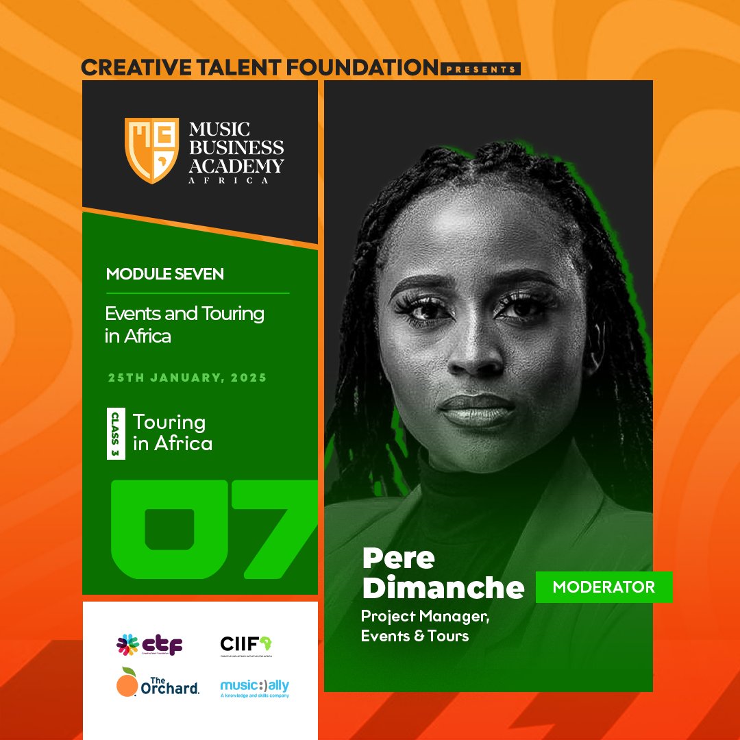 We are excited to announce the #MBAForAfrica24 Faculty Guests for Class 3 of our Module 7 today!

Priscilla Mhango Adiele ; Event Producer, Music Business Consultant and Founder, Nthambi Arts Productions.

Edi Lawani (<a href="/LawaniEdi/">edi lawani</a>) ; Head Consultant, KUKURUKU INC.