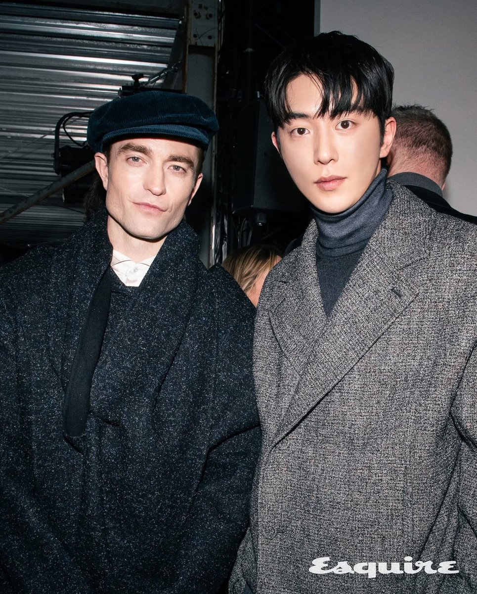 myyijin's tweet photo. robert pattinson and nam joohyuk 😱

never knew i needed this picture till now 🤩 https://t.co/KTbA8iNeWJ
