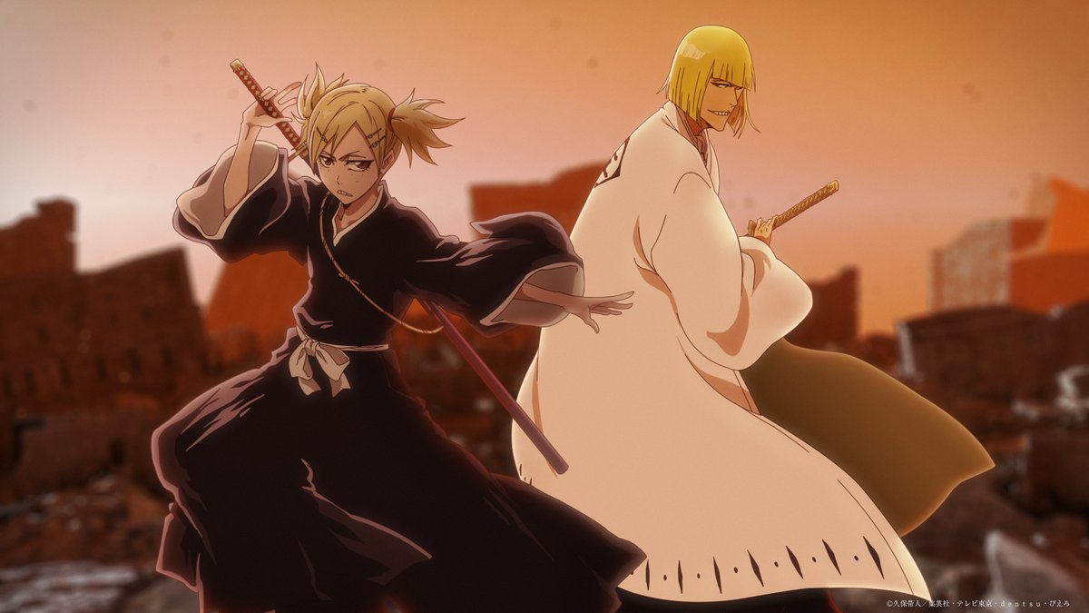 BLEACHanimation's tweet photo. ◤￣￣￣￣￣￣￣￣￣￣￣￣￣◥
  #BLEACH 千年血戦篇-相剋譚-
            最終回スペシャル
　　    𝐄𝐍𝐃𝐈𝐍𝐆 𝐌𝐎𝐕𝐈𝐄
◣＿＿＿＿＿＿＿＿＿＿＿＿＿◢

地上波放送限定で流れた
フルサイズEDムービーを公開中⚡

🎬𝐄𝐍𝐃𝐈𝐍𝐆 𝐌𝐎𝐕𝐈𝐄
https://t.co/sCJz9cXXoV

#BLEACH_anime https://t.co/rnIJYP1trf