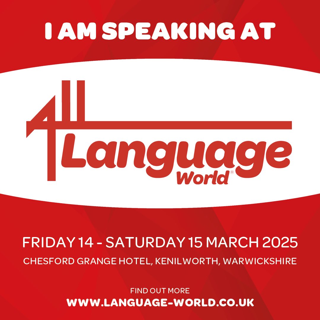 icpjones's tweet photo. So excited to speak at Language World on 15 March. Come and join us! https://t.co/ZeCATiFfp9