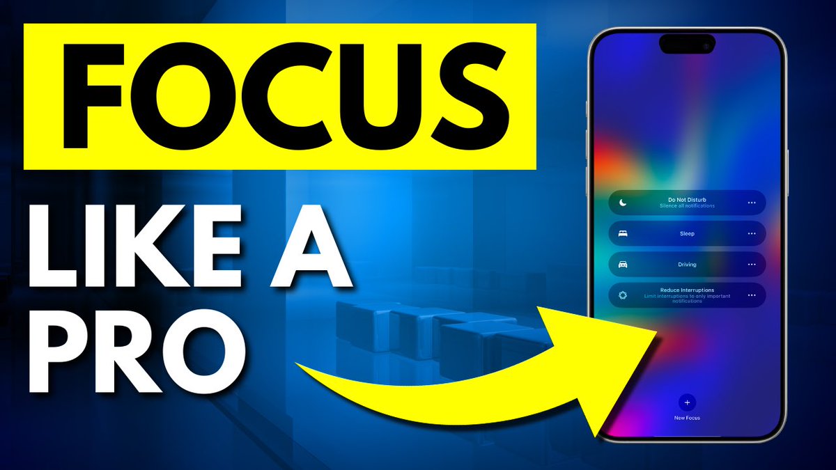 Nick_DZ_'s tweet photo. How are you using Apple’s Focus Modes?

In this video I take a look at how to set them up effectively. 

How To Use Focus Modes to Make A Difference
https://t.co/WGYX9pj9xS https://t.co/TRgLn1tKdB