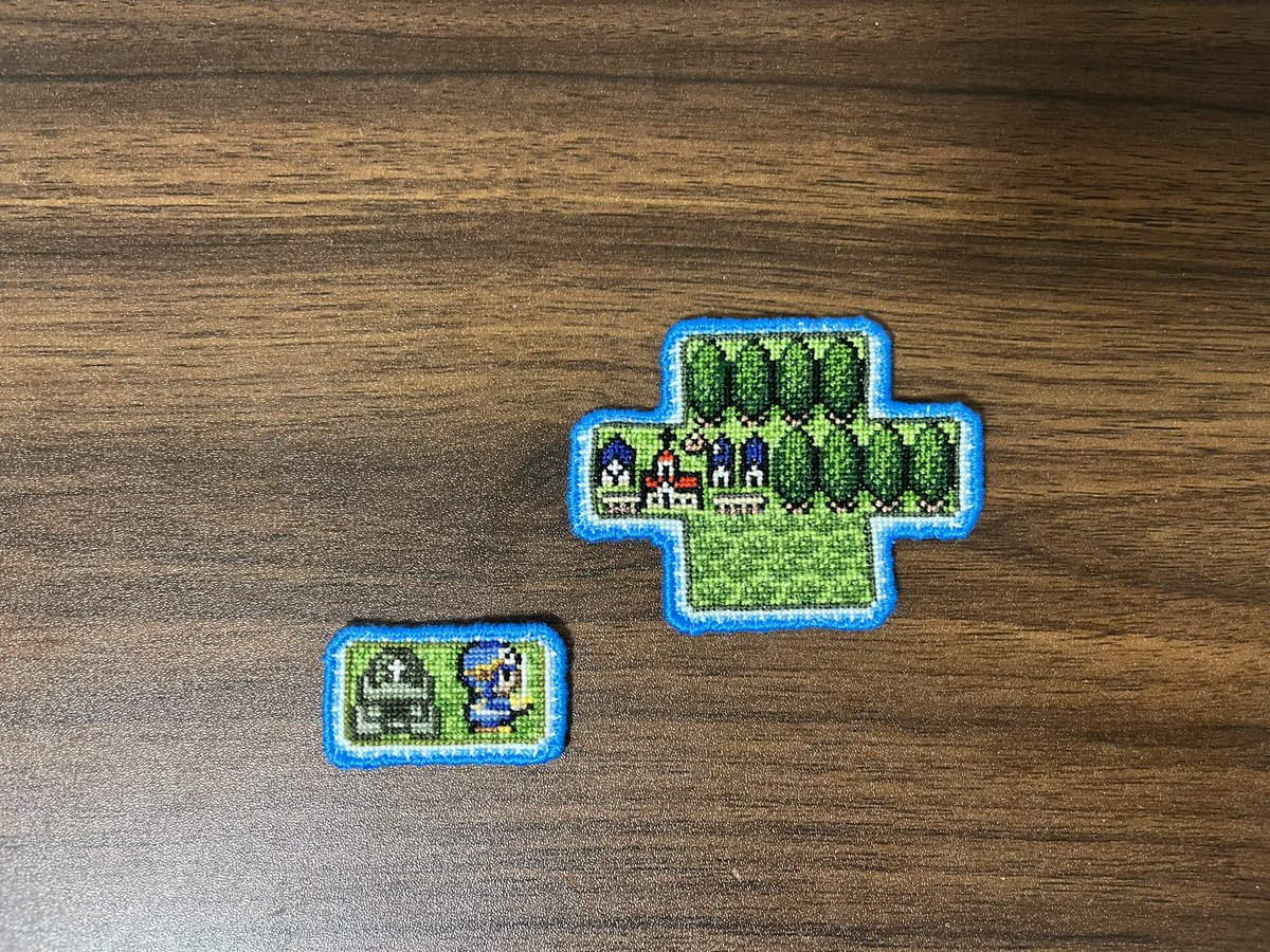 youseisan_saga2's tweet image. #ドラクエ2 ザハンのまち
ローレシアの城にある旅の扉から行ける、孤島での風景を再現しました。あそこに何があるのか本当にワクワクした思い出。ワッペンにしたから、王子とザハンを連れて歩くよ!
1/15〜25
28ct1本取り
#クロスステッチ #ようせいステッチ
#一場面再現協会