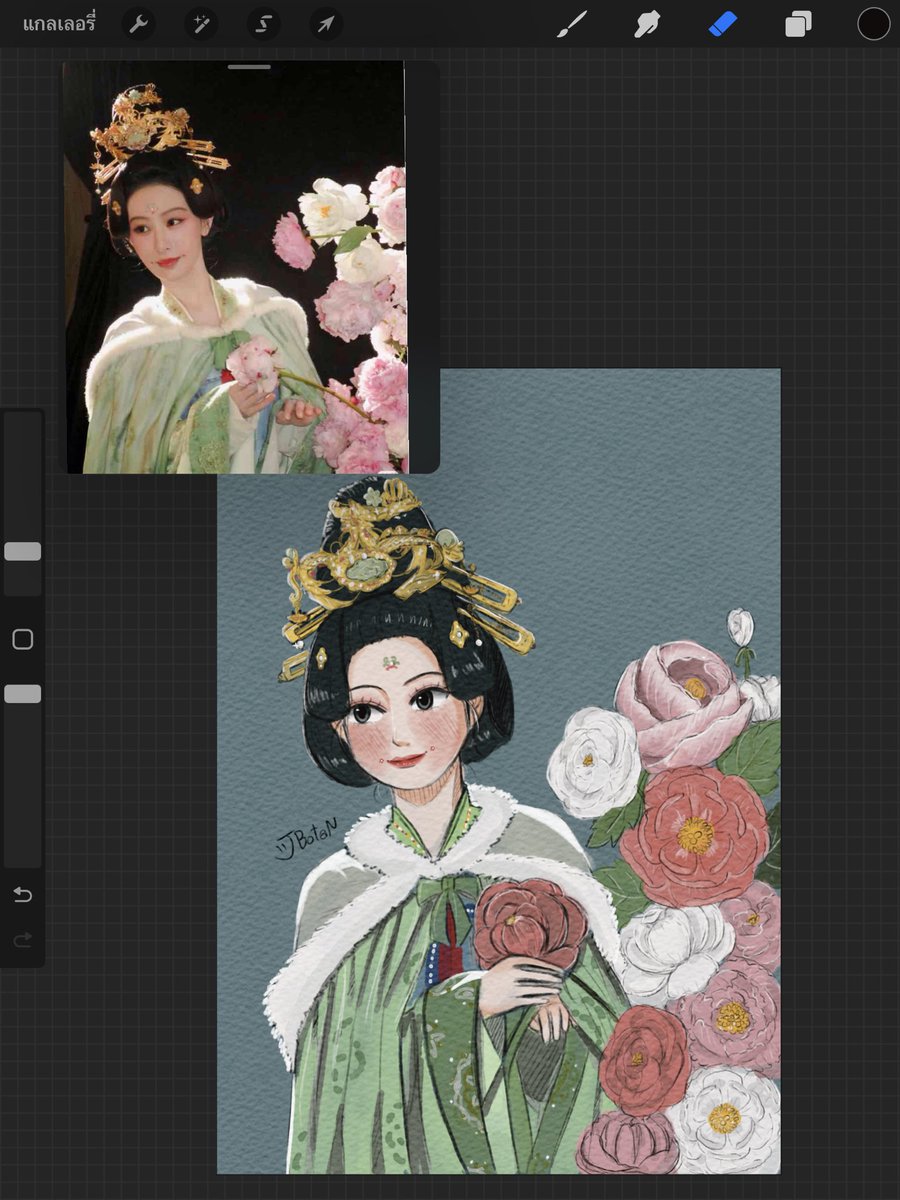 bpeonii's tweet photo. เมื่อกี้เก็บงานไม่เนียน ขอลงอีกรอบ 😂 น้องโบตั๋นคนสวยย 🌸
#หยางจื่อ #YangZi #杨紫
#งามบุปผาสกุณา #FlourishedPeony #国色芳华 https://t.co/yD5Mdei0iO
