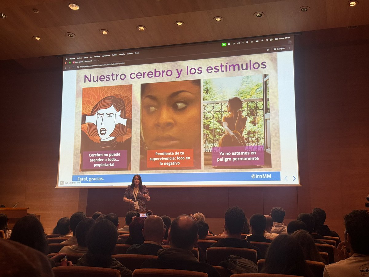 sonia_toqqe's tweet image. Habituación: es el descenso de respuesta de nuestro cerebro ante un estímulo
@IrnMM nos enseña cómo nuestra reacción ante un mismo estímulo varía a lo largo del tiempo 
#BilboStack25