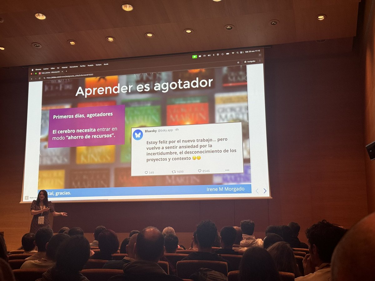 sonia_toqqe's tweet image. Habituación: es el descenso de respuesta de nuestro cerebro ante un estímulo
@IrnMM nos enseña cómo nuestra reacción ante un mismo estímulo varía a lo largo del tiempo 
#BilboStack25
