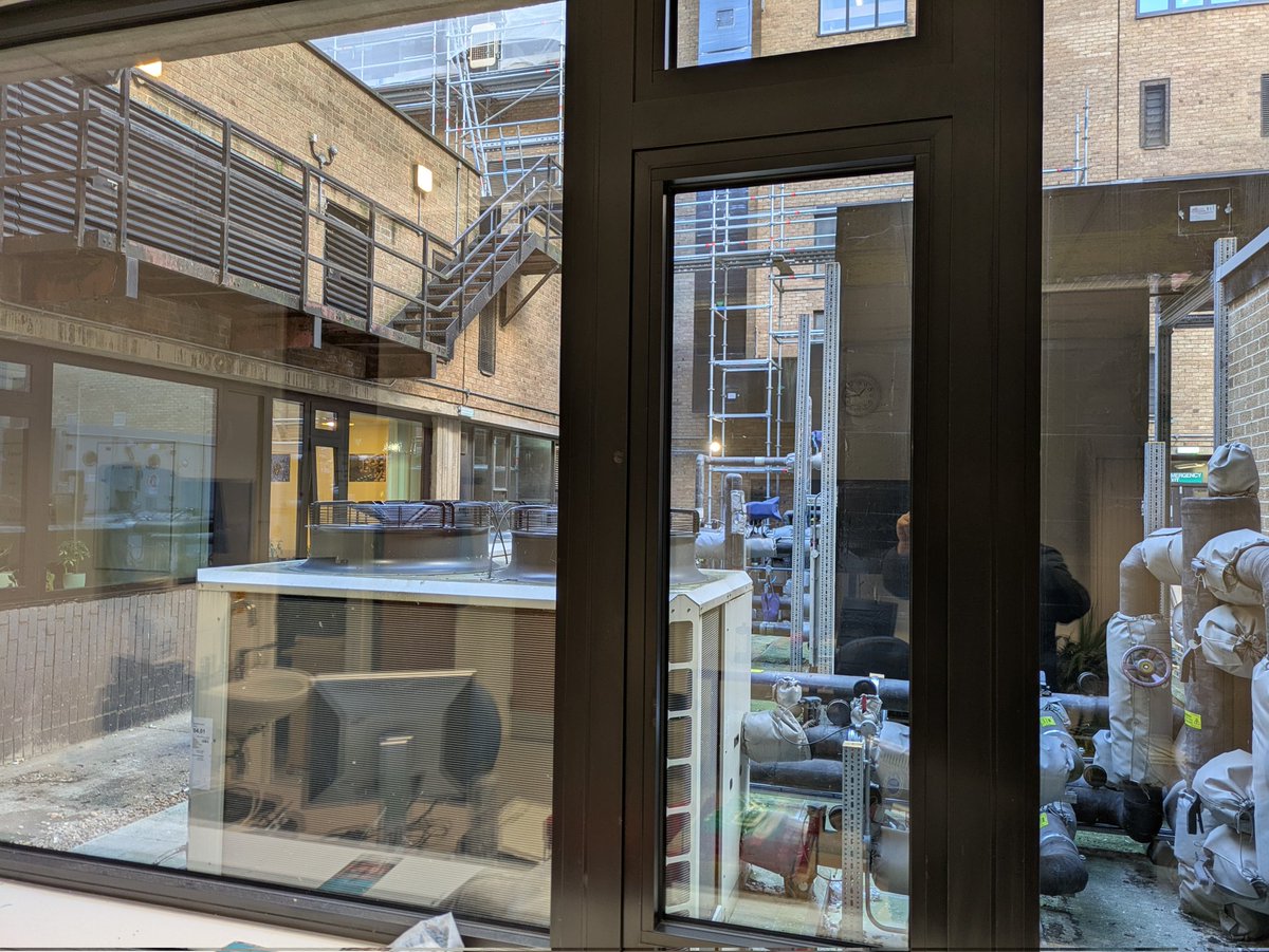 Finally. We have clean windows at work. Not that the old ones ever got cleaned - simply replaced. Hasn't improved the view, mind you.