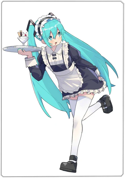 メイドミク。 #初音ミク 