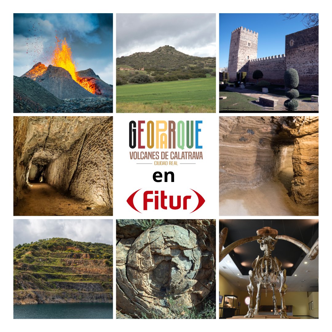 ¡El Geoparque Volcanes de Calatrava brilla en #FITUR2025 ! 🌋✨ Desde nuestro stand en el Pabellón 7, Stand A.19, estamos mostrando al mundo la riqueza geológica, natural y cultural que define a más de 40 municipios de la provincia de Ciudad Real.
#GeoparqueVolcanesDeCalatrava