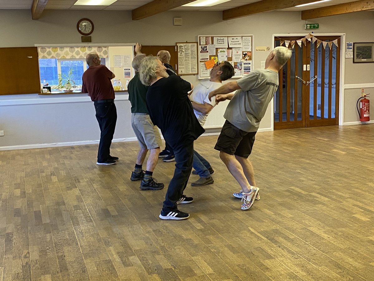 shrewsmorris's tweet photo. The fighting danceβ¦β¦β¦β¦#MorrisBootcamp at #Hadnall. They really mean it! πππ https://t.co/7I1oJkfvzG
