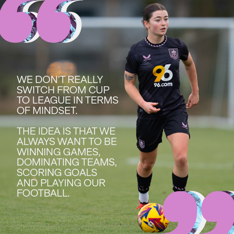 BurnleyFCWomen's tweet photo. The perfect mindset 🧠

Read Charley Docherty's full interview on our website 💻