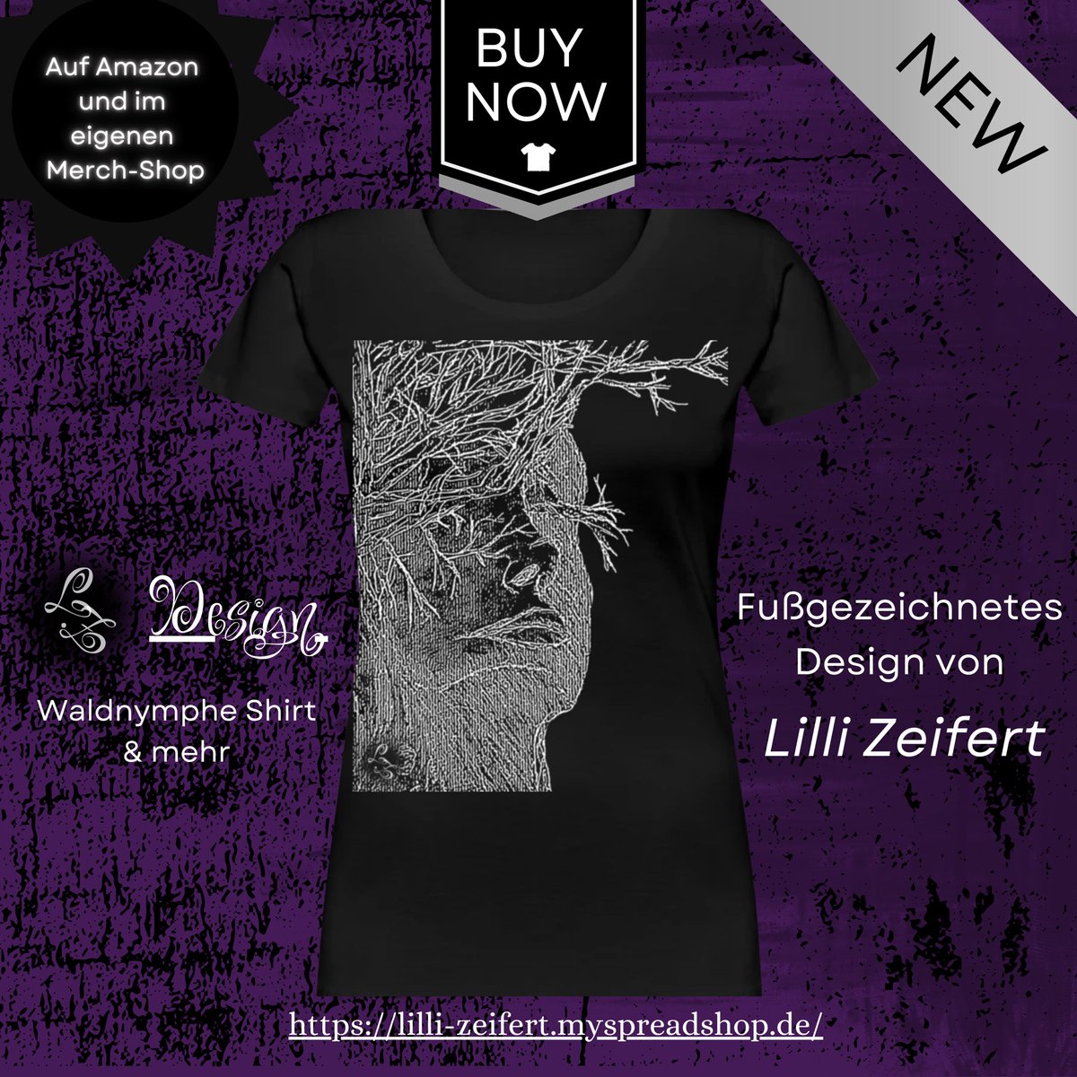 Habt ihr Lust auf fußdesignten #Merch?

Dann würde ich mich sehr freuen, wenn ihr in meinem neuen #Shop vorbeischauen würdet!
Dort findet ihr alles -von #Shirts, über #Jacken, bis hin zu #Haushaltsartikeln - und alles mit von #Fuß #gezeichneten #Motiven.

lilli-zeifert.myspreadshop.de