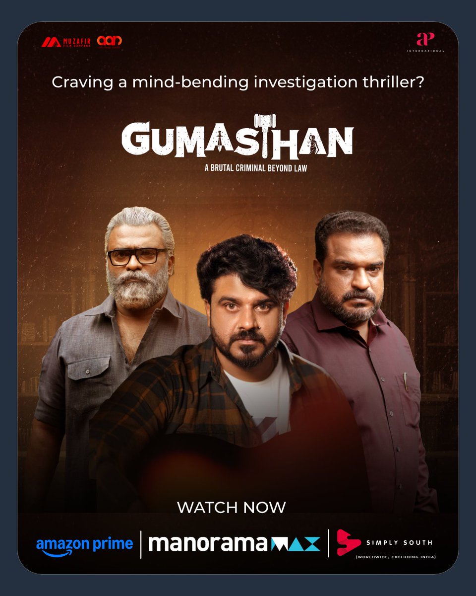APIfilms's tweet photo. Looking for your next watch? We’ve handpicked these gems for you!

🎬 Looking for a heartwarming romance? Fall for #Murphy, a love story that breaks time barriers.
🎬 Mystery lover? Watch #Gumasthan, a investigative journey.
🎬 In the mood for laughs? Witness #ThekkuVadakku, a tale of a rivalry duo from a small town.
🎬 Thrill-seeker? Dive into #NirangalMoondru, a thriller packed with lots of twists.

@PrimeVideoIN @manorama_max @ahavideoin @simplysouthtv (Worldwide, excluding India)