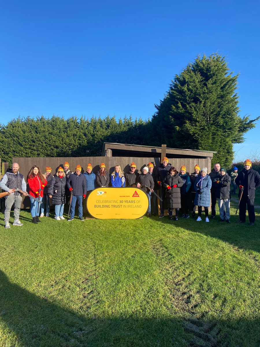 SikaIreland's tweet photo. To celebrate Sika Ireland’s 30-year anniversary and honour our team’s hard work, we’re at The K Club this weekend. This afternoon, the team enjoyed fun activities like archery and clay pigeon shooting, kicking off the anniversary celebrations in style!
#30YearsofBuildingTrust https://t.co/ttdBDjkCVk