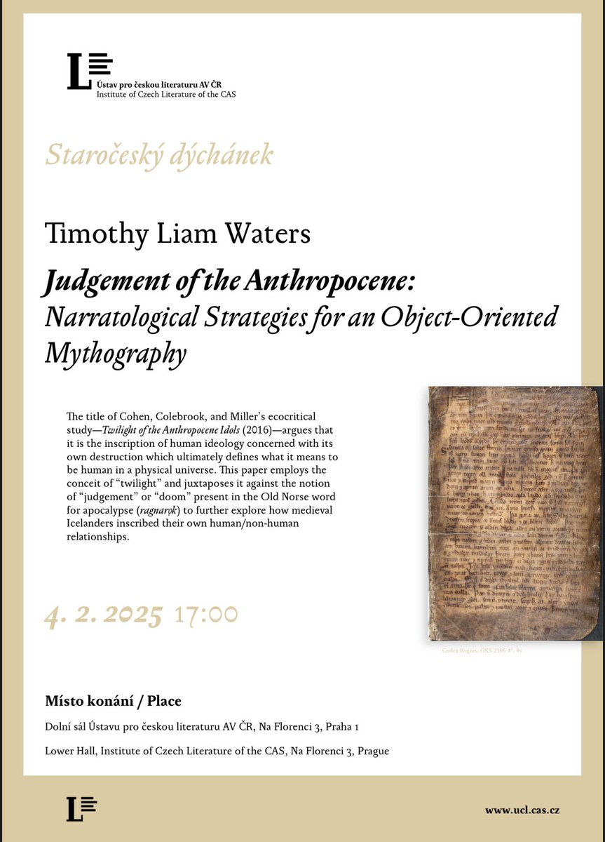 liamh2os's tweet image. Excited to be invited to speak at the Czech Academy of Sciences. Join us, February 4th.