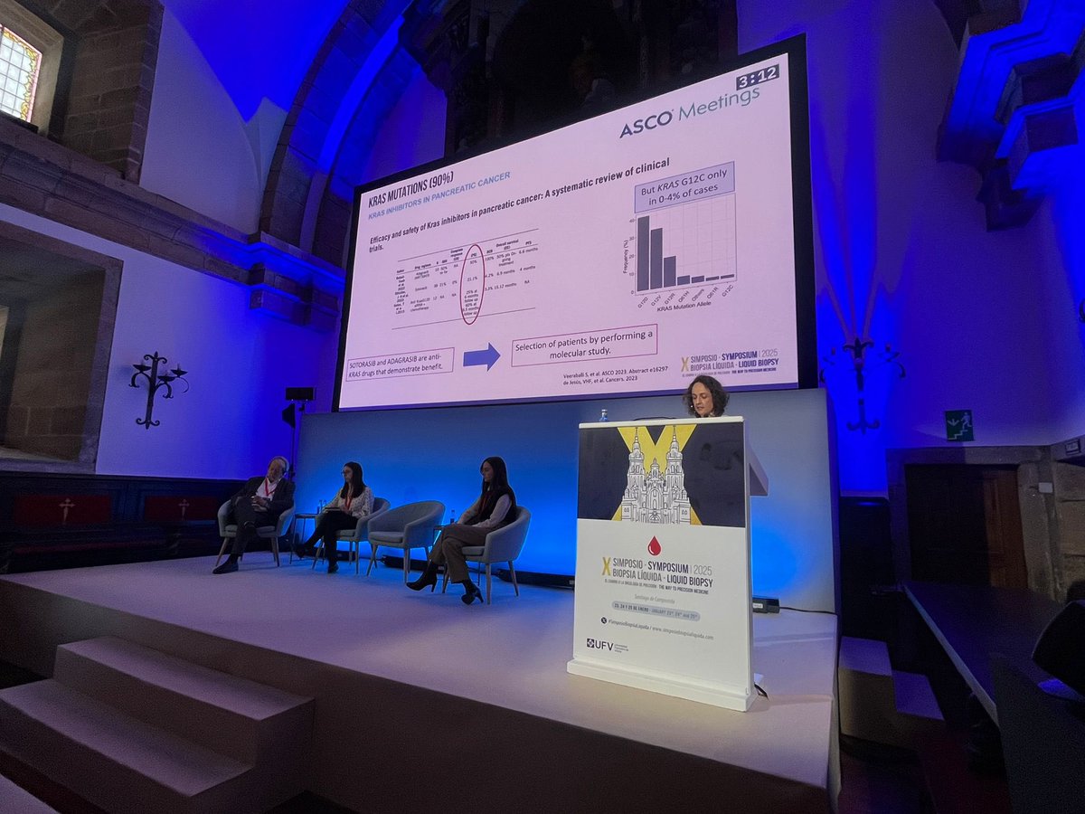 tactics_md's tweet photo. 🔵 Últimas ponencias del #SimposioBiopsiaLíquida 

La Dra. Elena Brozos (@ElenaBrozos) aborda cómo los avances en #BiopsiaLíquida benefician a pacientes con cáncer de páncreas metastásico frente a técnicas tradicionales. https://t.co/2UZJ1QUWRY